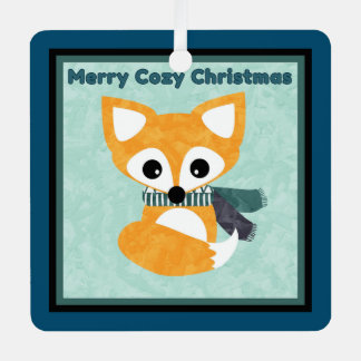 Merry Cosy Christmas Fox Gift Ornament