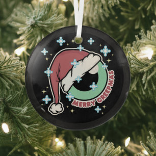 Merry Creepmas Glass Tree Decoration