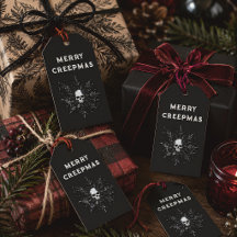 Merry Creepmas Gothic Snowflake Christmas
