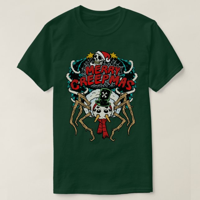 Merry Creepmas Horror TShirt (Design Front)
