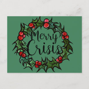 Merry Crisis Postcard