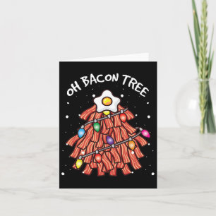 Merry Crispness Oh Bycon Tree Bbq Ugly Christmas S Card