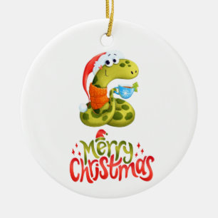 Merry Cristmas Ceramic Tree Decoration