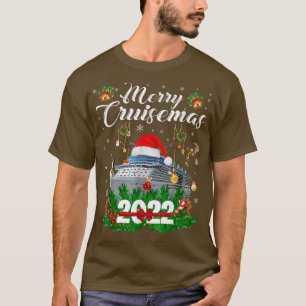 Merry Cruisemas 2022 Family Cruise Christmas Funny T-Shirt