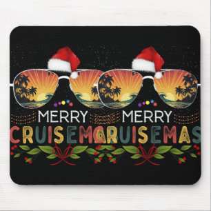 Merry Cruisemas 2024 Christmas Santa Reindeer Crui Mouse Pad