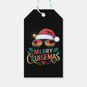 Merry Cruisemas 2024 Christmas Santa Reindeer Gift Tags