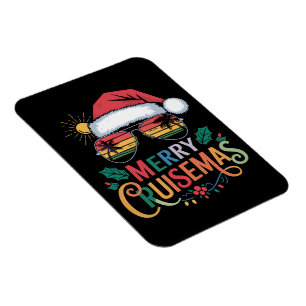 Merry Cruisemas 2024 Christmas Santa Reindeer  Magnet