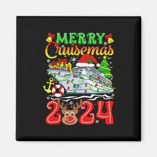 Merry Cruisemas 2024 Cruise Christmas Rudolph Xmas Magnet