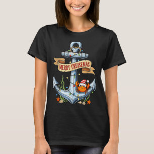 Merry Cruisemas 2025 Nautical Cruise Christmas Fam T-Shirt