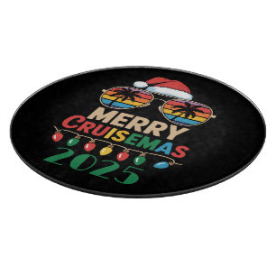 Merry Cruisemas 2025 Personalised Xmas Cruise Cutting Board