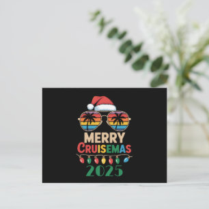 Merry Cruisemas 2025 Personalised Xmas Cruise Holiday Postcard