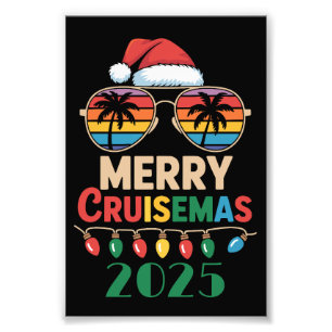 Merry Cruisemas 2025 Personalised Xmas Cruise Photo Print