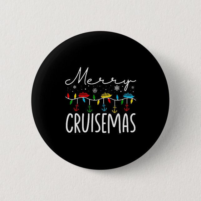 Merry Cruisemas Christmas Family Cruisin Funny Cru 6 Cm Round Badge (Front)