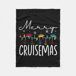 Merry Cruisemas Christmas Family Cruisin Funny Cru Fleece Blanket