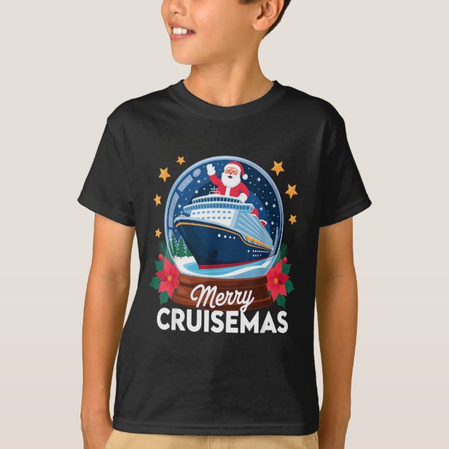 Merry Cruisemas Christmas Family Cruisin Funny Cru T-Shirt (Front)