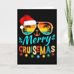 Merry Cruisemas Christmas Santa Reindeer Cruise Card