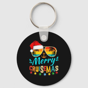 Merry Cruisemas Christmas Santa Reindeer Cruise Key Ring