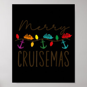 Merry Cruisemas Cruise Christmas Lights Matching F Poster