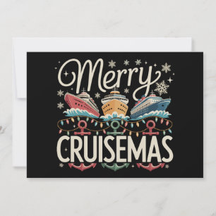 Merry Cruisemas Cruise Family Xmas Holiday Card