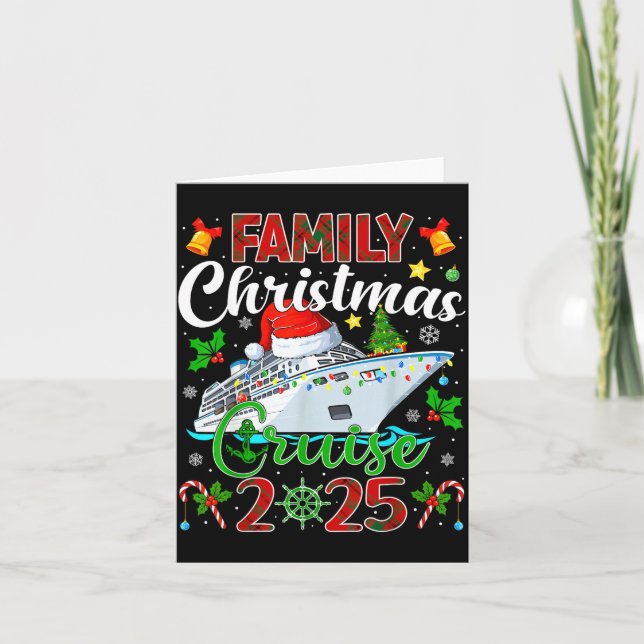 Merry Cruisemas Cruise Matching Family Christmas C Card (Front)