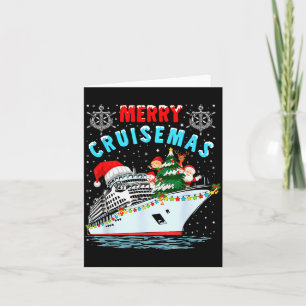 Merry Cruisemas Cruise Ship Family Christmas  Card