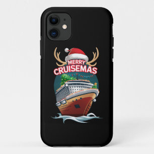 Merry Cruisemas Cruise Ship Family Christmas Funny Case-Mate iPhone Case