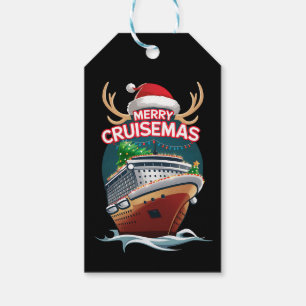 Merry Cruisemas Cruise Ship Family Christmas Funny Gift Tags
