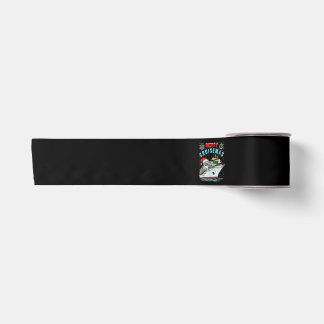Merry Cruisemas Cruise Ship Family Christmas Satin Ribbon