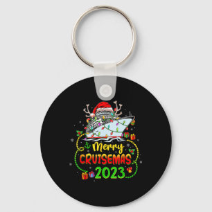 Merry Cruisemas Cruise Ship Family Vacation Christ Key Ring
