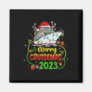Merry Cruisemas Cruise Ship Family Vacation Christ Magnet