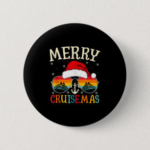 Merry Cruisemas Cruise Ship Vacation Cruising Chri 6 Cm Round Badge