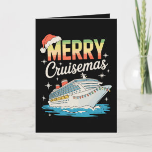 Merry Cruisemas Cruise Ship Xmas Family Christmas Holiday Card