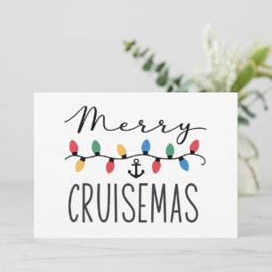 Merry Cruisemas Family Christmas Cruise Trip Holiday Card