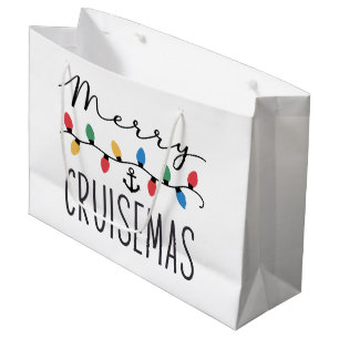 Merry Cruisemas Family Christmas Cruise Trip  Large Gift Bag