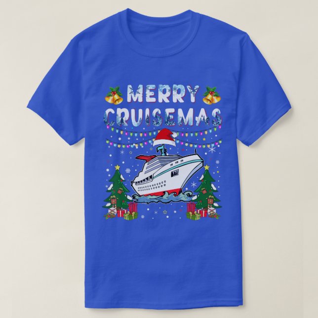 Merry Cruisemas Family Cruise Christmas 2021 Funny T-Shirt (Design Front)