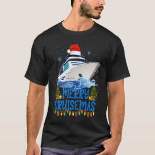 Merry Cruisemas Family Cruise Christmas 2022  Boat T-Shirt