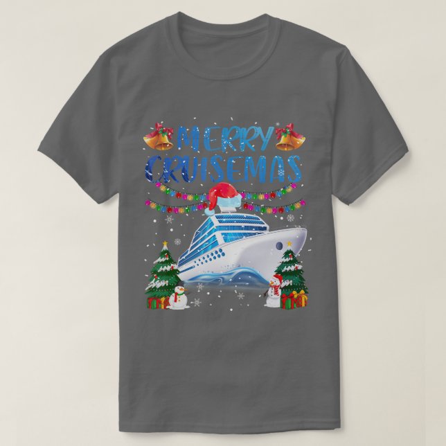 Merry Cruisemas Family Cruise Christmas 2022 Funny T-Shirt (Design Front)