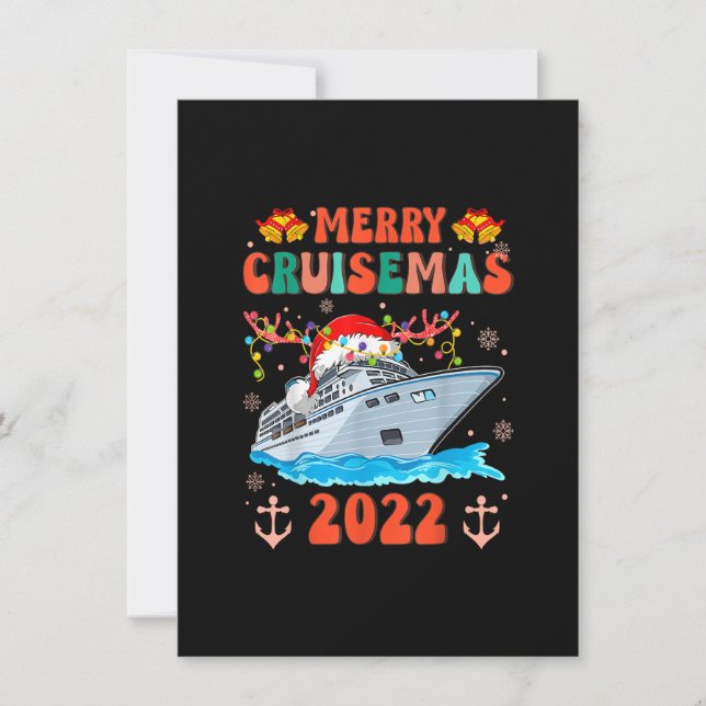 Merry Cruisemas Family Cruise Christmas 2022 Groov Invitation (Front)