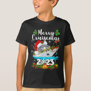 Merry Cruisemas Family Cruise Christmas 2023 Fun B T-Shirt