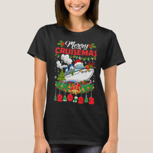 Merry Cruisemas Family Cruise Christmas 2023 Fun B T-Shirt
