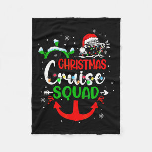Merry Cruisemas Family Cruise Christmas Cruise Squ Fleece Blanket