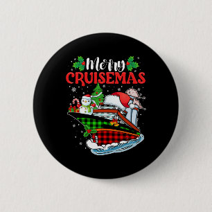 Merry Cruisemas Family Cruise Christmas Fun 1  6 Cm Round Badge