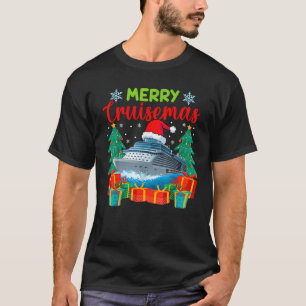 Merry Cruisemas Family Cruise Christmas Funny Boat T-Shirt