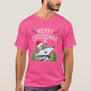 Merry Cruisemas Family Cruise Christmas Funny Sant T-Shirt