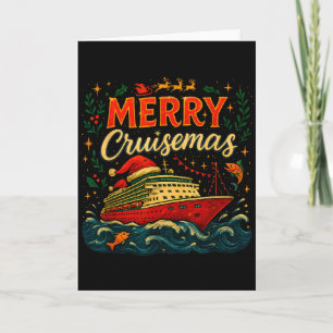 Merry Cruisemas Funny Christmas Cruise Vacation Card