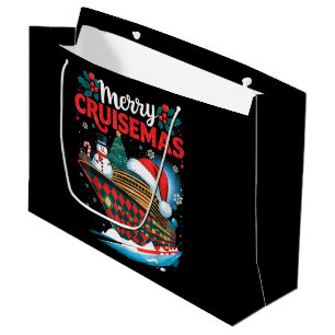 Merry Cruisemas Funny Family Christmas Large Gift Bag