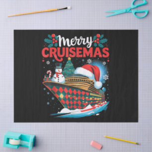 Merry Cruisemas Funny Family Christmas Tissue Paper