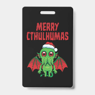 Merry Cthulhumas Seasons Greetings ID Badge
