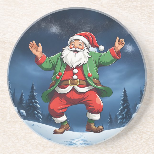 Merry dance Christmas Coaster (Front)