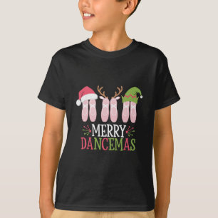 Merry Dancemas Christmas Ballet Shoes Dancing T-Shirt